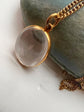 VICTORIAN 15CT GOLD & ROCK CRYSTAL LOCKET