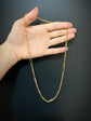 19TH CENTURY 18CT GOLD TWIST LINK ALBERT CHAIN