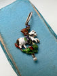 19TH CENTURY GEORGE & THE DRAGON ENAMEL PENDANT