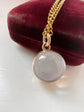 VICTORIAN ROCK CRYSTAL & 15CT GOLD SPHERE LOCKET PENDANT