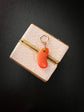 VICTORIAN CORAL LUCKY BEAN PENDANT