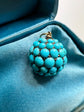 VICTORIAN TURQUOISE PAVÉ SPHERE PENDANT