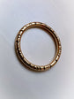 GEORGIAN 15CT GOLD CHASED SPLIT RING