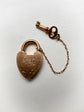 VICTORIAN 15CT GOLD WORKING PADLOCK & KEY