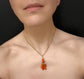 EARLY 19TH CENTURY CORAL HAND FIGA PENDANT