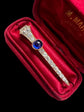 19TH CENTURY DIAMOND & SAPPHIRE HORSESHOE NAIL BROOCH