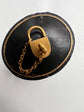 VICTORIAN 18CT GOLD WORKING PADLOCK & KEY PENDANT