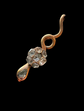 VICTORIAN DIAMOND & 15CT GOLD SNAKE PENDANT