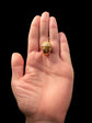 VICTORIAN SUPER SIZED 9CT GOLD ACORN POMANDER PENDANT