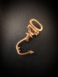 LARGE FRENCH 18CT GOLD ANTIQUE DOG CLIP / BAIL