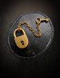 VICTORIAN 18CT GOLD WORKING PADLOCK & KEY PENDANT