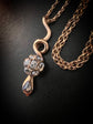 VICTORIAN DIAMOND & 15CT GOLD SNAKE PENDANT