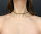 ETRUSCAN REVIVAL 15CT GOLD FOXTAIL COLLAR CHAIN