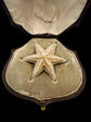 GEORGIAN PEARL STARFISH BROOCH WITH ORIGINAL BOX