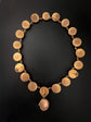 VICTORIAN BANDED AGATE & SNAKE GILT NECKLACE