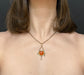 GEORGIAN CARNELIAN SHELL & HEART PENDANT