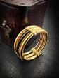 VICTORIAN ELEPHANT HAIR & 14CT GOLD BAND RING