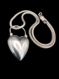 VICTORIAN SILVER HEART PADLOCK