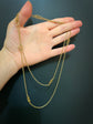 VICTORIAN 15CT GOLD KNOT LINK GUARD CHAIN