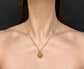 ETRUSCAN REVIVAL 18CT GOLD & PEARL SPHERE PENDANT