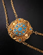 VICTORIAN TURQUOISE & 18CT GOLD NECKLACE