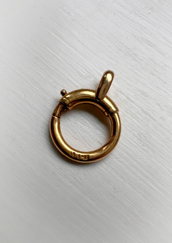 VICTORIAN 18CT GOLD CHUNKY SPRING BOLT