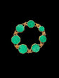 19TH CENTURY MALACHITE & 18CT GOLD BRACELET