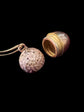 VICTORIAN SUPER SIZED 9CT GOLD ACORN POMANDER PENDANT