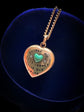 A VICTORIAN 15CT GOLD LOVE HEART PENDANT