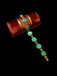 19TH CENTURY MALACHITE & 18CT GOLD BRACELET