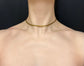 ETRUSCAN REVIVAL 15CT GOLD FOXTAIL COLLAR CHAIN