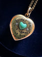 A VICTORIAN 15CT GOLD LOVE HEART PENDANT