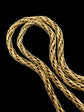 GEORGIAN 15CT GOLD WOVEN CHAIN WITH TURQUOISE CLASP