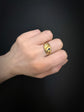 VICTORIAN 18CT GOLD DOUBLE SNAKE RING