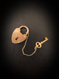 VICTORIAN 15CT GOLD WORKING PADLOCK & KEY