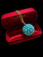 VICTORIAN TURQUOISE PAVÉ SPHERE PENDANT