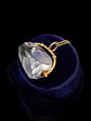 LARGE 18CT GOLD & ROCK CRYSTAL SPINNER PENDANT