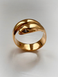 VICTORIAN 18CT GOLD & DIAMOND COILED SNAKE RING