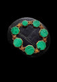 19TH CENTURY MALACHITE & 18CT GOLD BRACELET