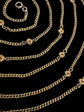 VICTORIAN 15CT GOLD KNOT & CURB GUARD CHAIN