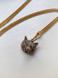 ANTIQUE DIAMOND FOX HEAD PENDANT