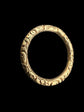 GEORGIAN LARGE CHUNKY 15CT GOLD CHASED SPLIT RING