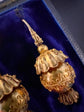 ETRUSCAN REVIVAL SNAKE & SPHERE DROP EARRINGS