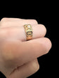 FRENCH 19TH CENTURY ENAMEL PENSEÉ RING