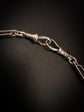 VICTORIAN SILVER PAPERCLIP/ TROMBONE ALBERT CHAIN