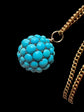 VICTORIAN TURQUOISE PAVÉ SPHERE PENDANT