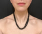 FRENCH JET MOULDED GLASS NECKLACE