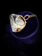 LARGE 18CT GOLD & ROCK CRYSTAL SPINNER PENDANT