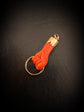 19TH CENTURY CORAL & 18CT GOLD HAND PENDANT