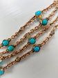 VICTORIAN TURQUOISE & DIAMOND CHAIN